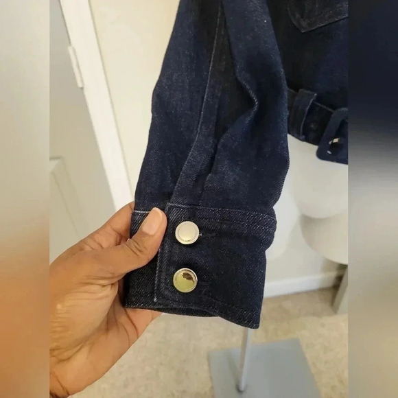 Good American 70's Icon Denim Snap Button Closure Jean Jacket(0)XS - Picture 12 of 15